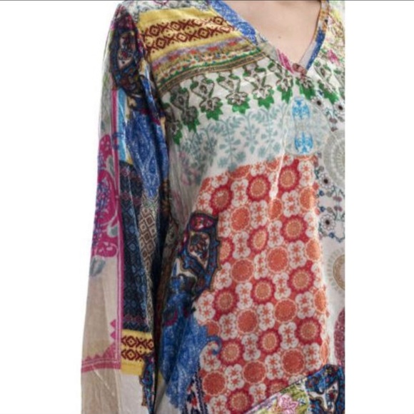 Johnny Was Gigi Velvet Patchwork Tunic - Picture 4 of 10